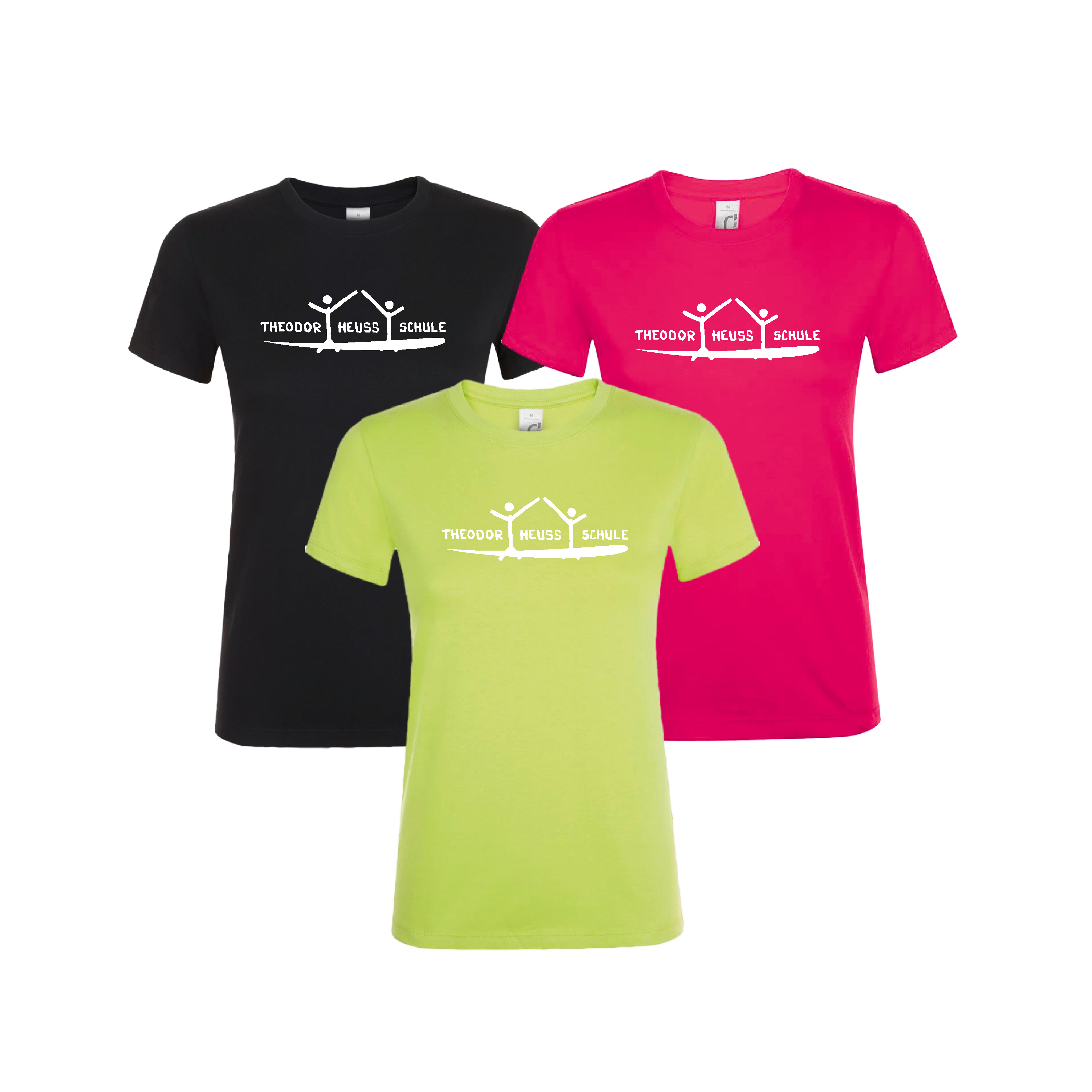 THS Damen T-Shirt Fuchsia (pink)-XXL