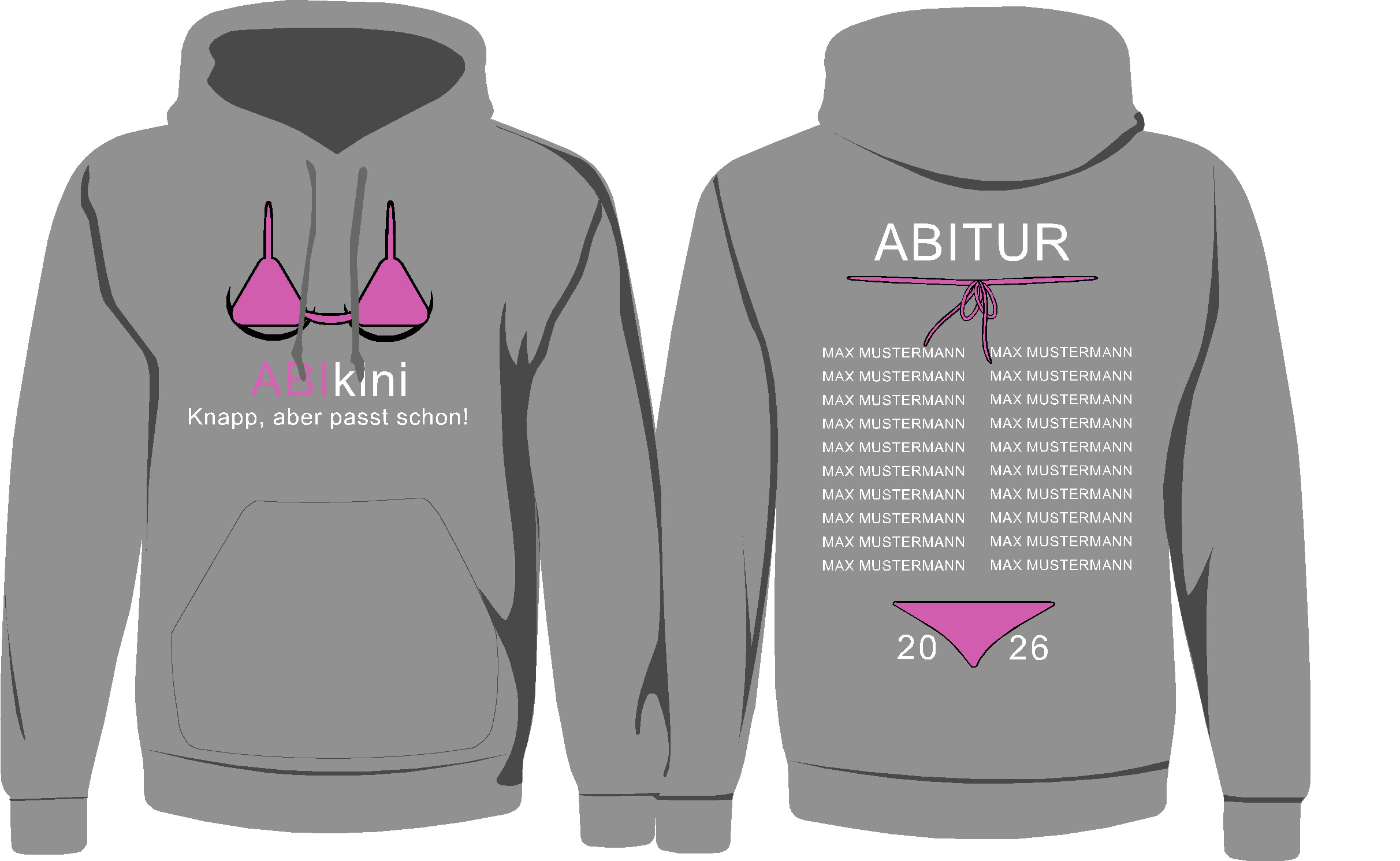 Hoodie ABIkini 5XL-mit