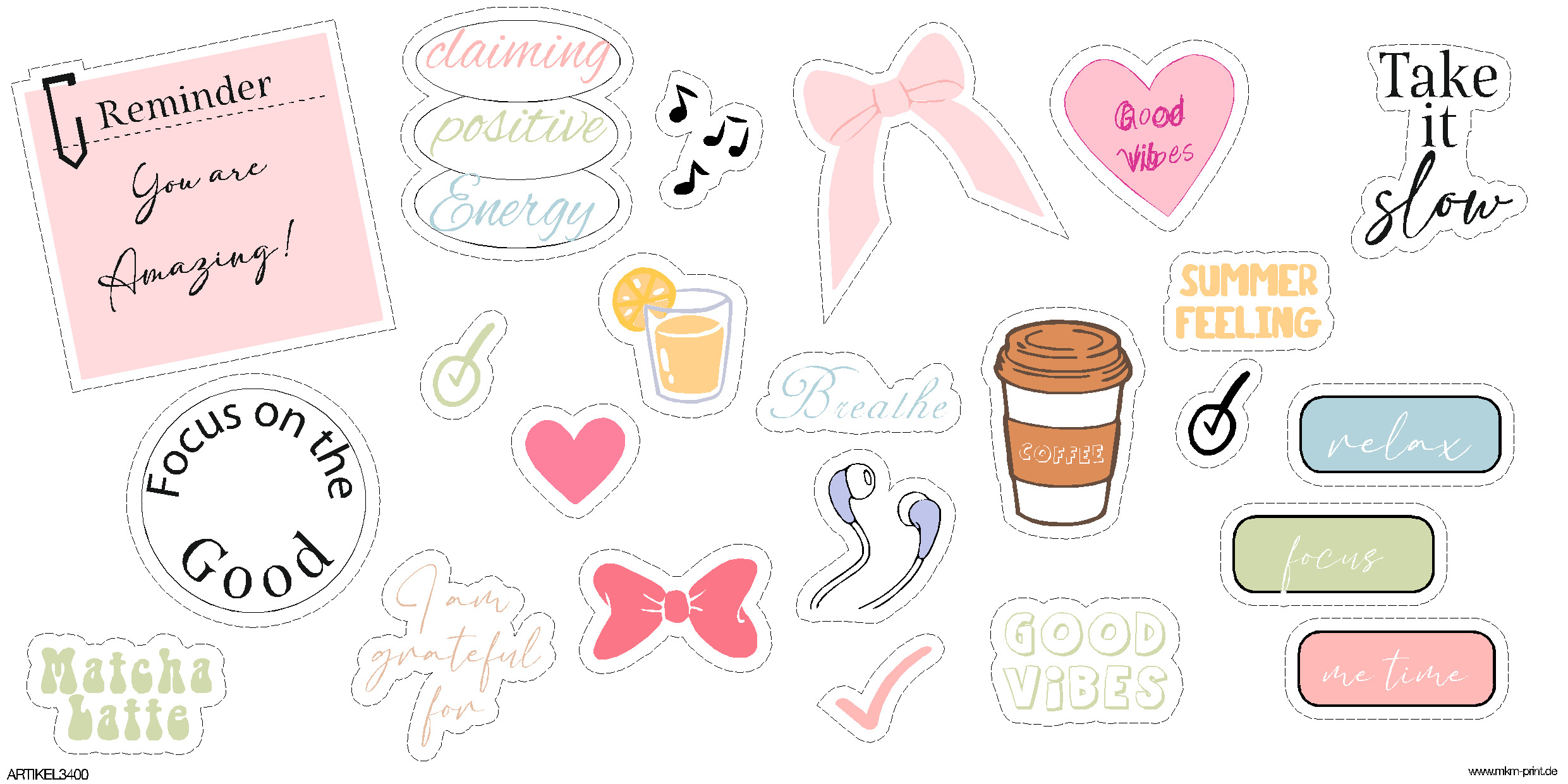 80Stk. Journal Sticker
