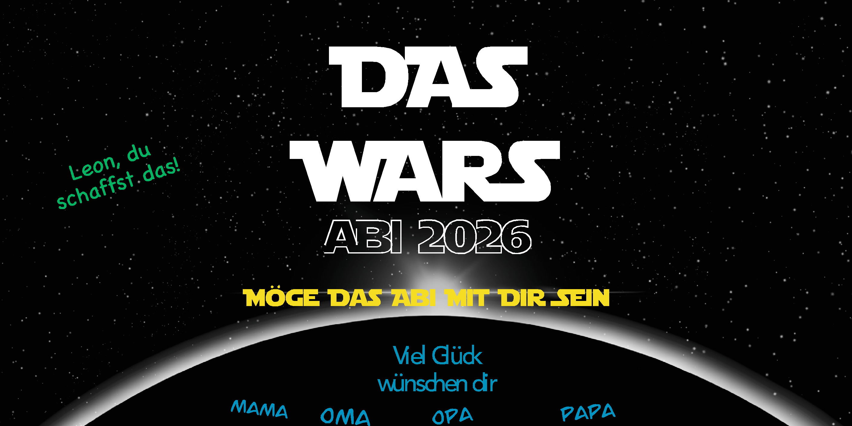 Abi/AK Plakat Das Wars (100x75)