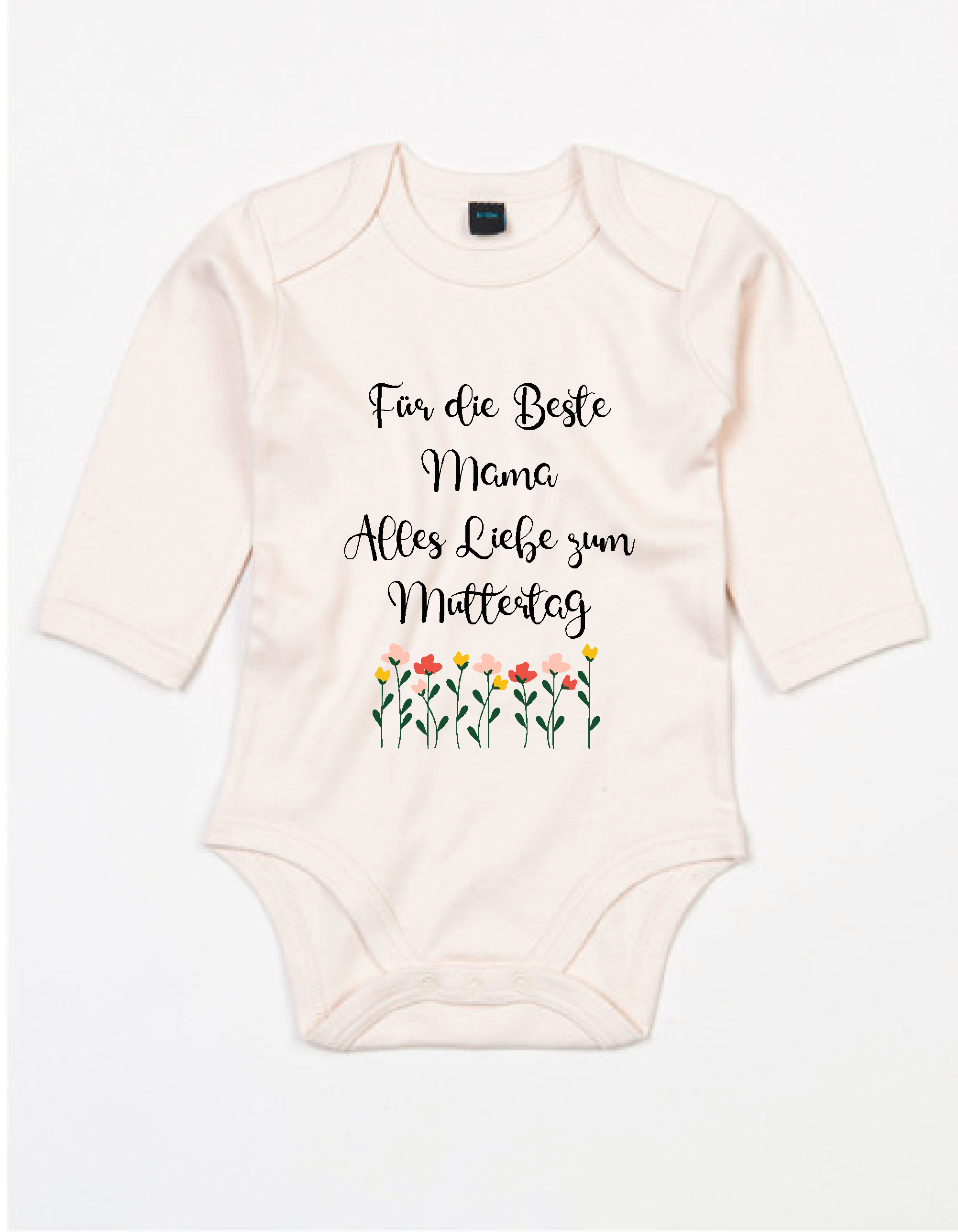 Muttertag Babybody "Für die beste Mama alles Liebe zum Muttertag"