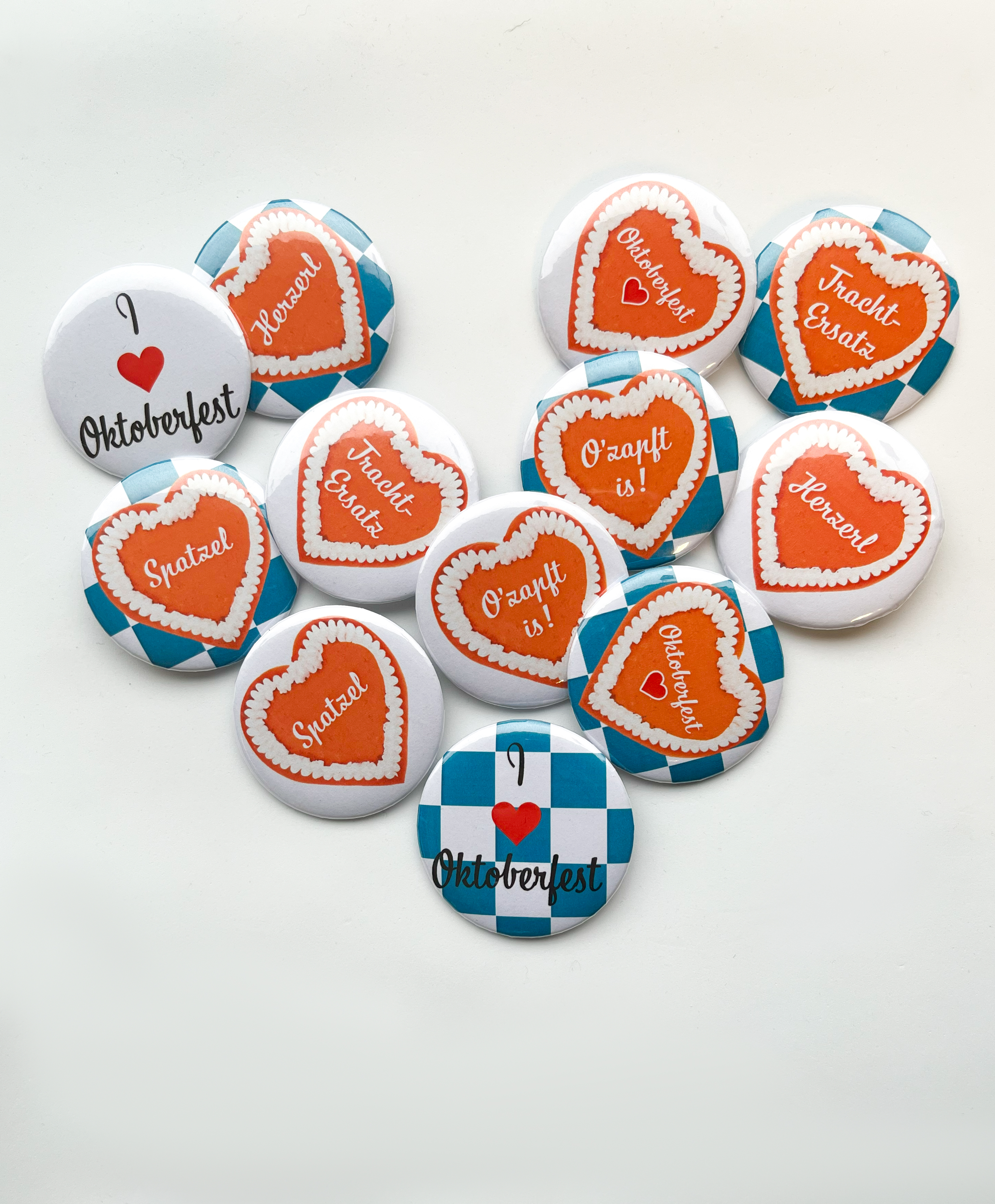 Oktoberfest Buttons, Ø 50 mm