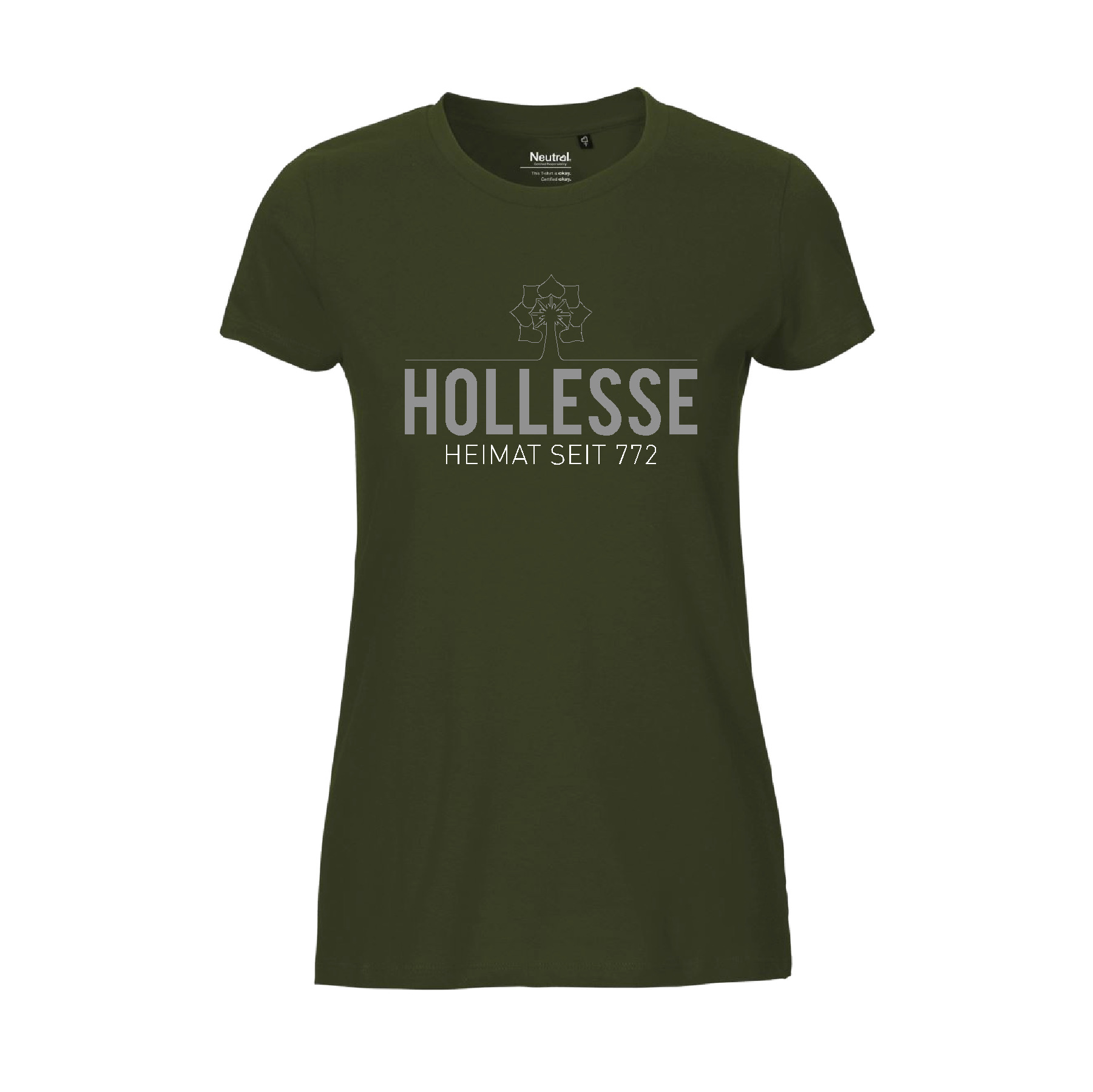 Offizielles HOLLESSER Jubiläums-T-Shirt Damen military XXL