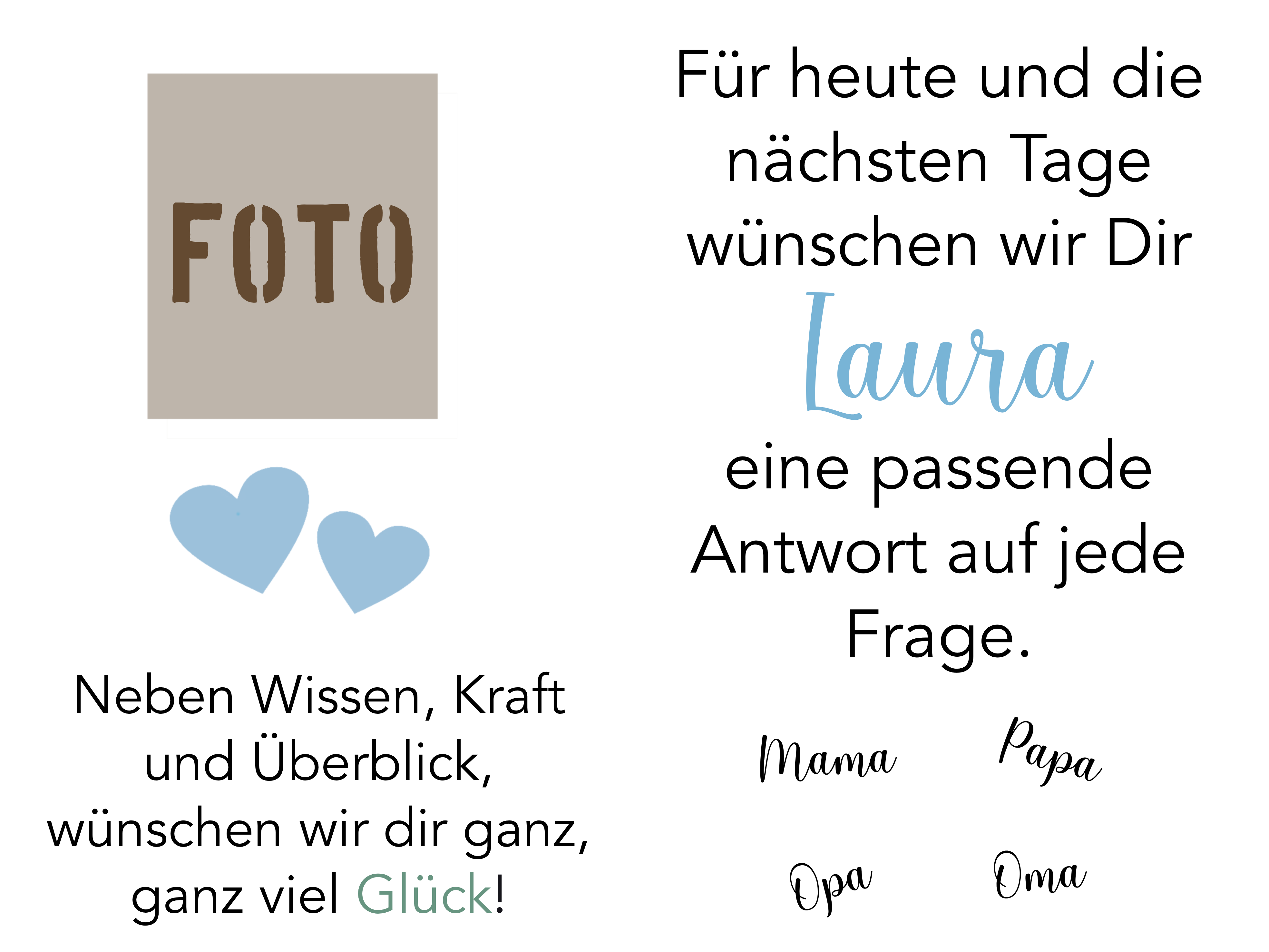 Abi/AK Plakat Antwort zu jeder Frage (100x75)