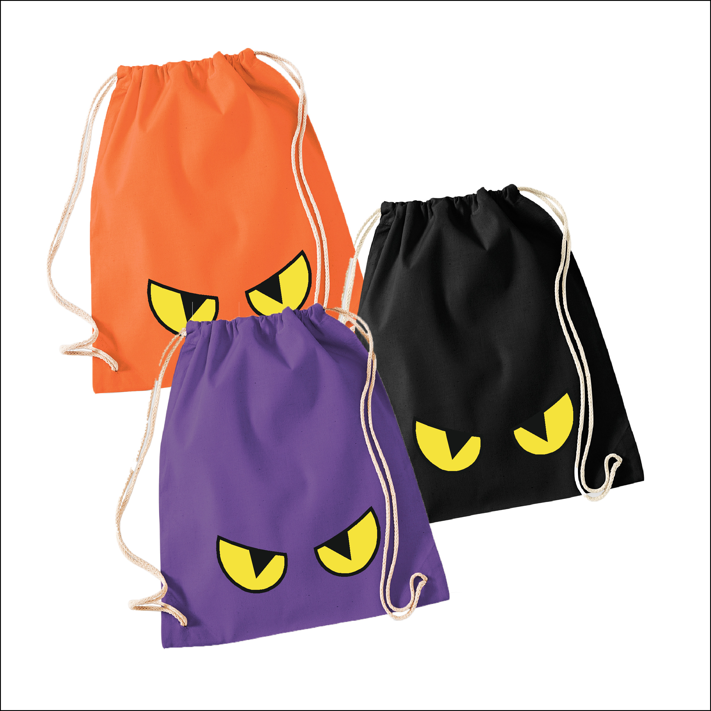 Halloween Turnbeutel "Augen"