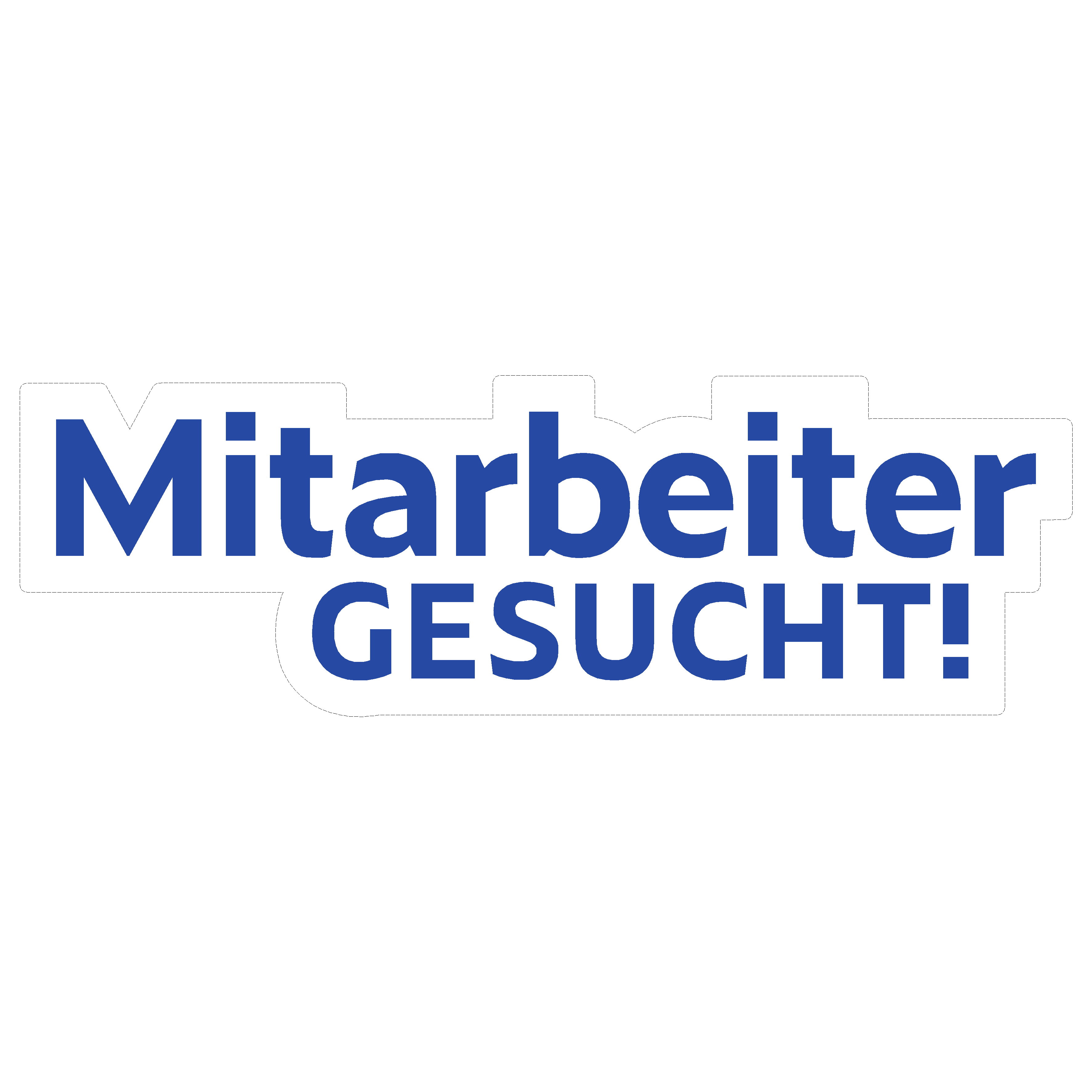 Aufkleber "Mitarbeiter gesucht!"
