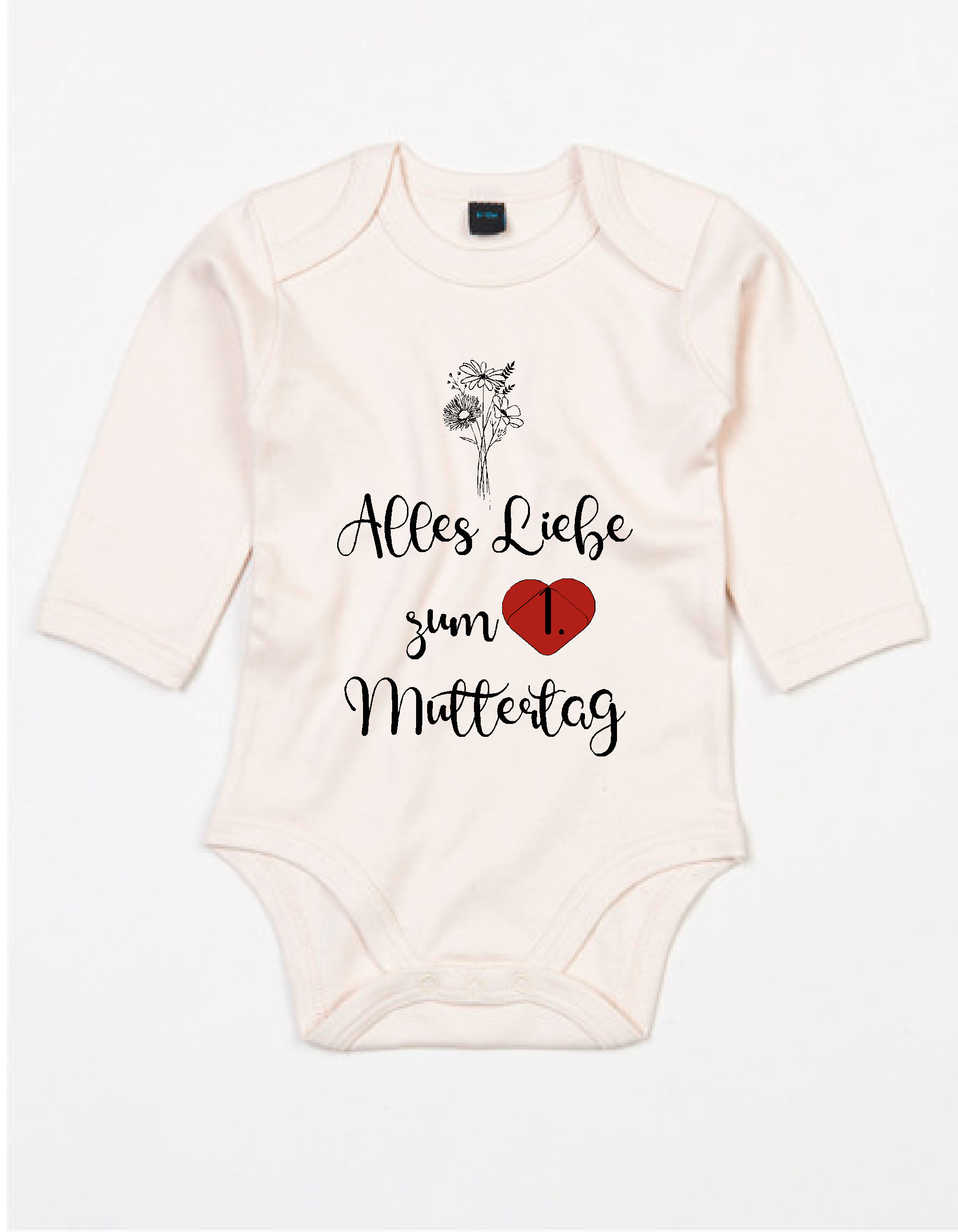 Muttertag Babybody "Alles Liebe zum ersten Muttertag"
