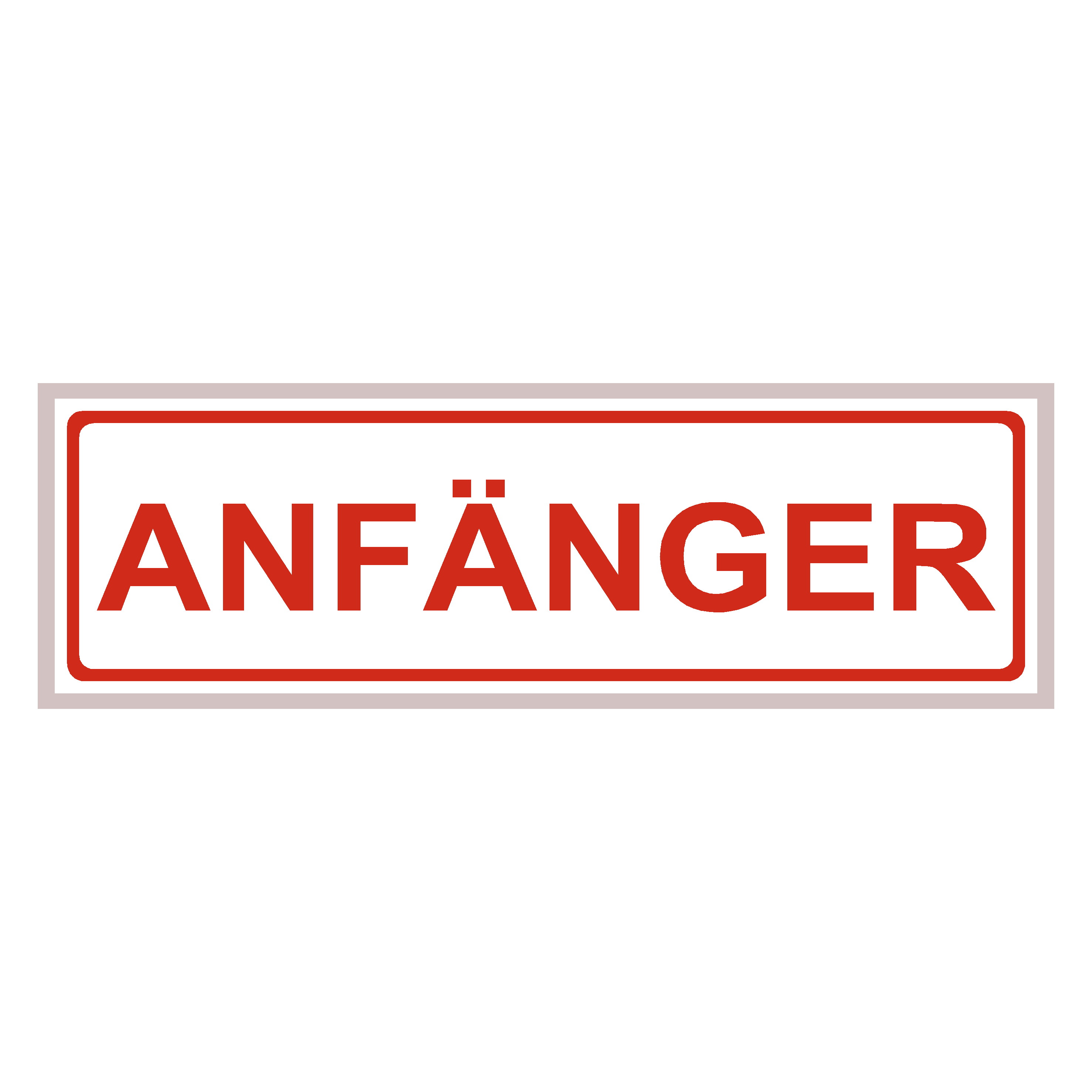 Magnetschild "Anfänger", Automagnet