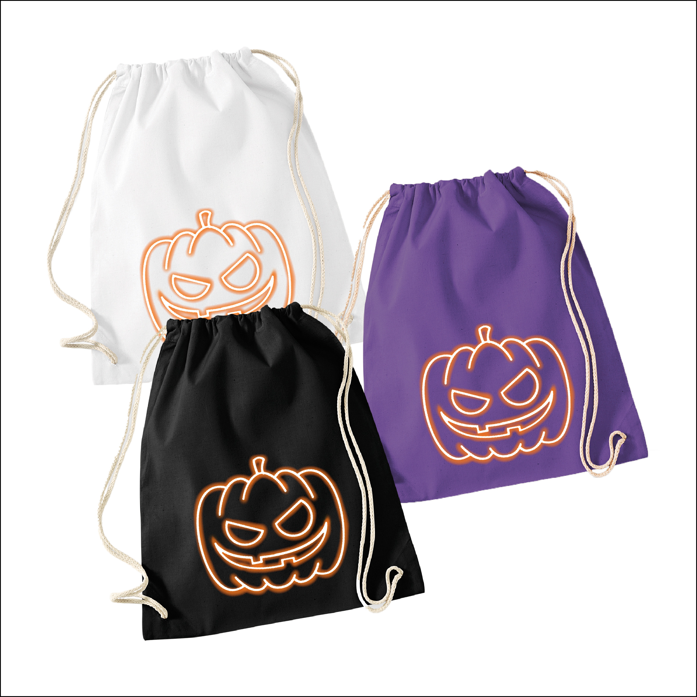 Halloween Turnbeutel "Kürbis"