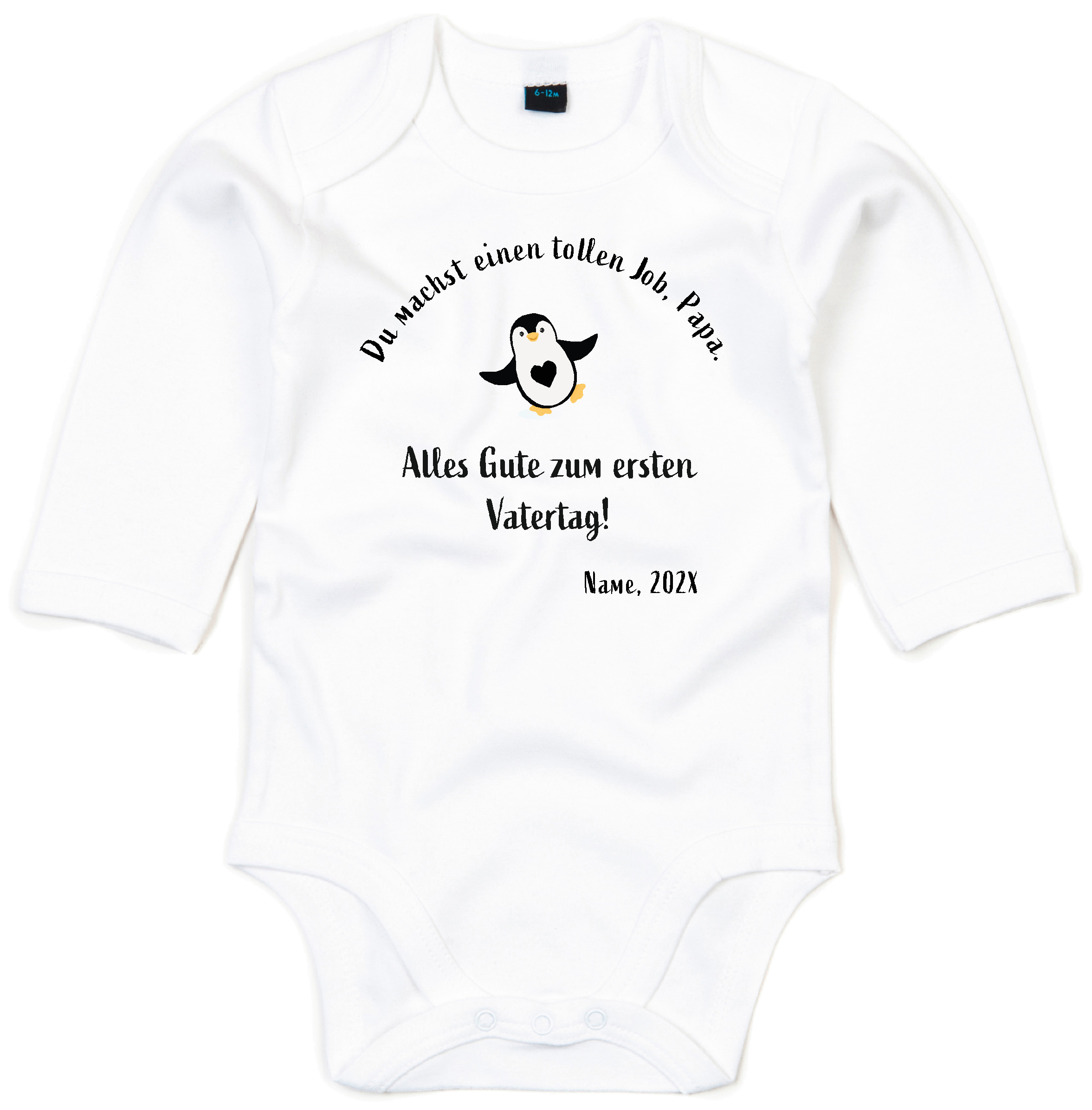 Babybody "Muttertag" oder "Vatertag" aus Bio Baumwolle, personalisiert, Geschenk