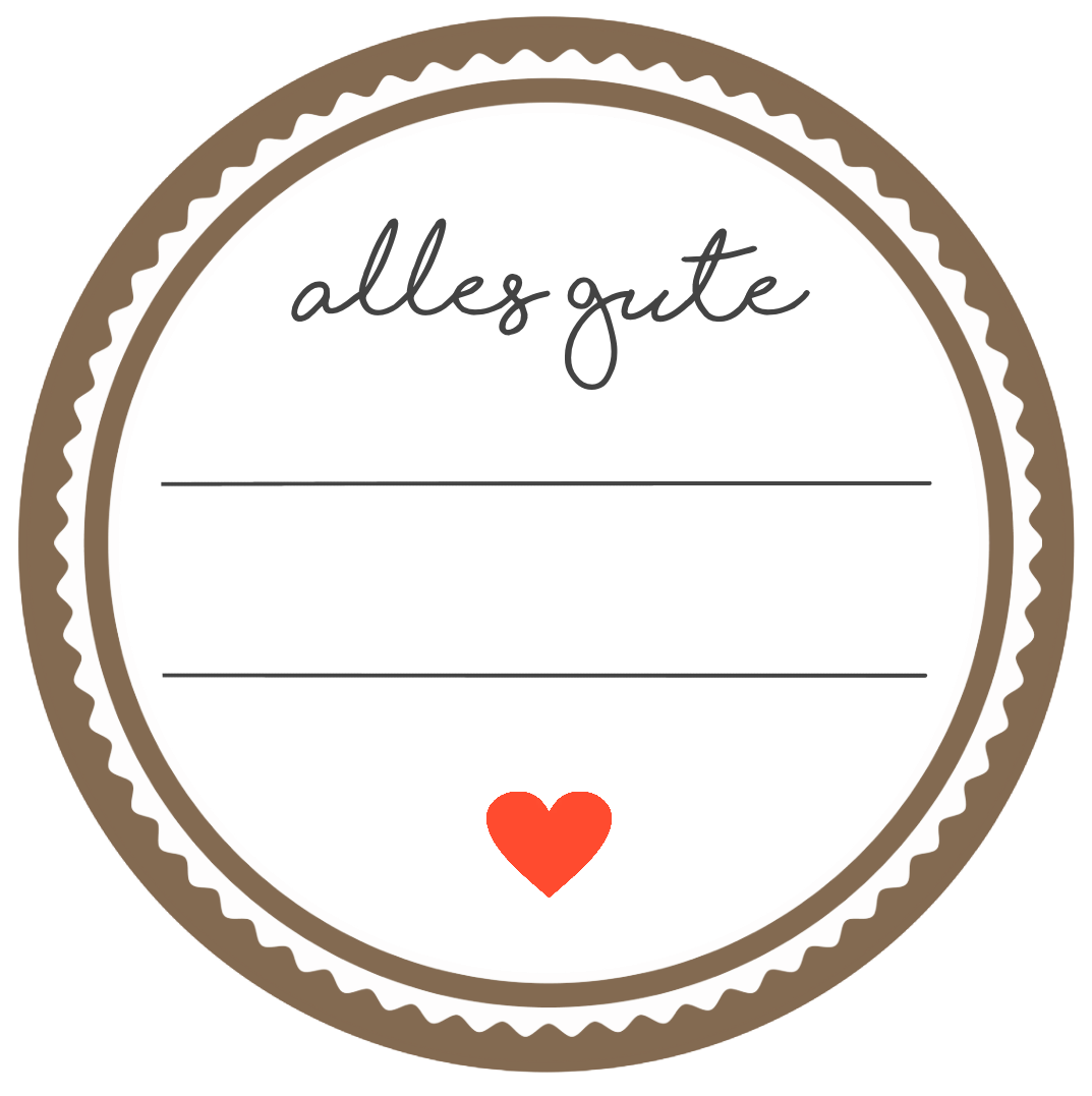 27 Stk. Aufkleber "Alles Gute"