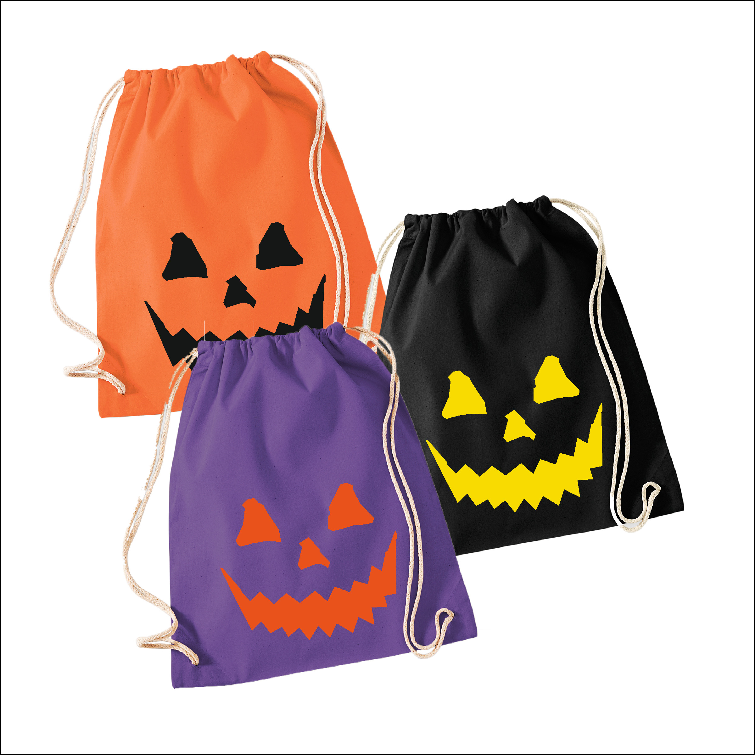 Halloween Turnbeutel "Jack o'Lantern"