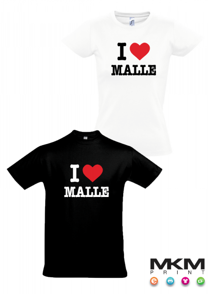 T-Shirt "I love Malle"