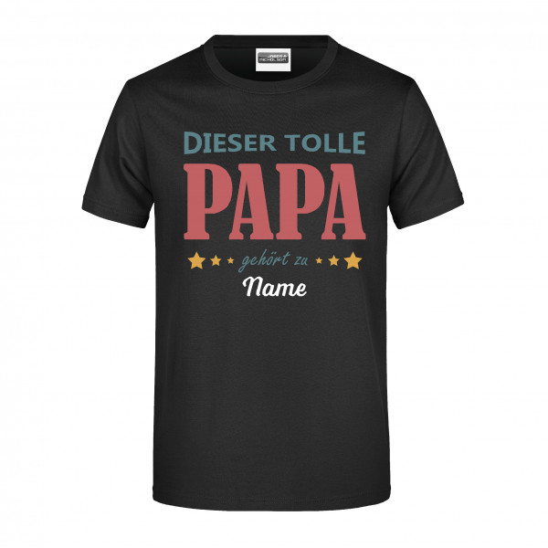 T-Shirt "Dieser tolle Papa gehört zu..."