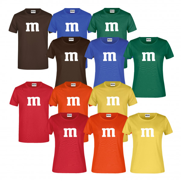 Fasching T-Shirt M&M Damen & Unisex