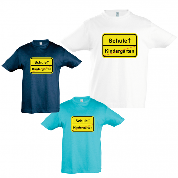 T-Shirt Kinder "Kindergarten-Schule"