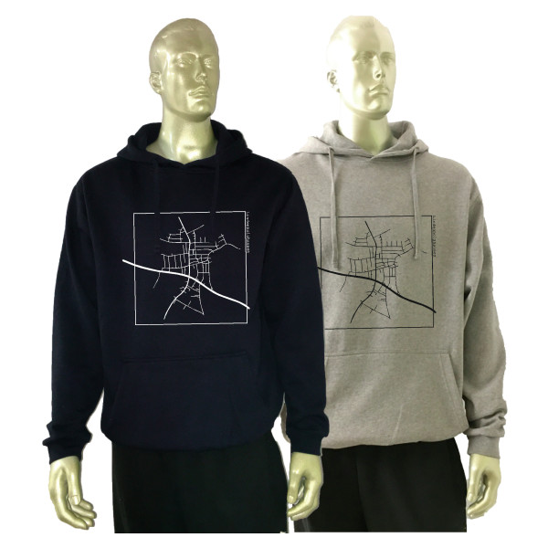 Hoodie "Hollesser Karte" Unisex