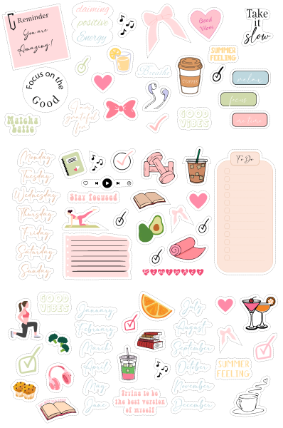 80Stk. Journal Sticker