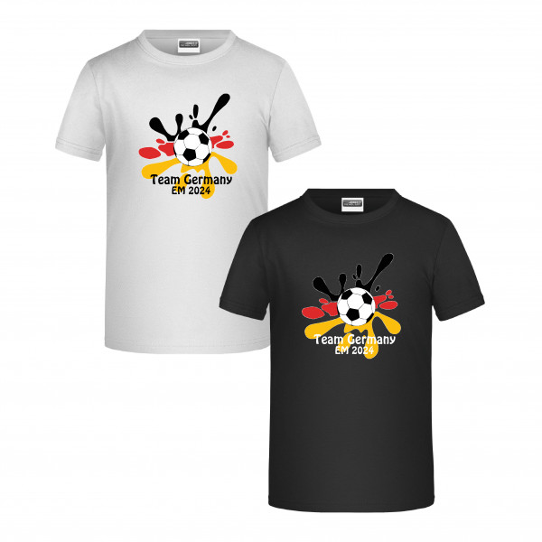 Kinder T-Shirt EM 2024 Deutschland Klecks