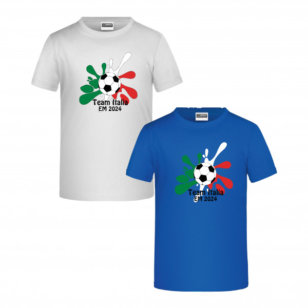 Kinder T-Shirt EM 2024 Italien Klecks