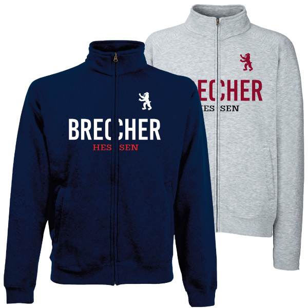 Sweat Jacke "Brecher" Unisex für Erwachsene